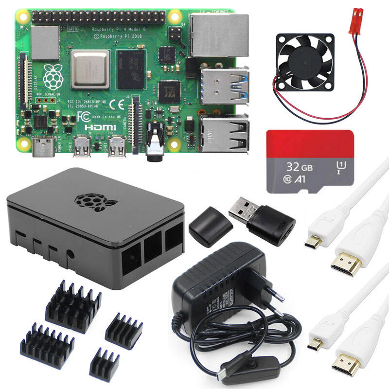 Raspberry Pi 4 8Gb Ram Kit - Kit Básico Raspberry Pi 4B de