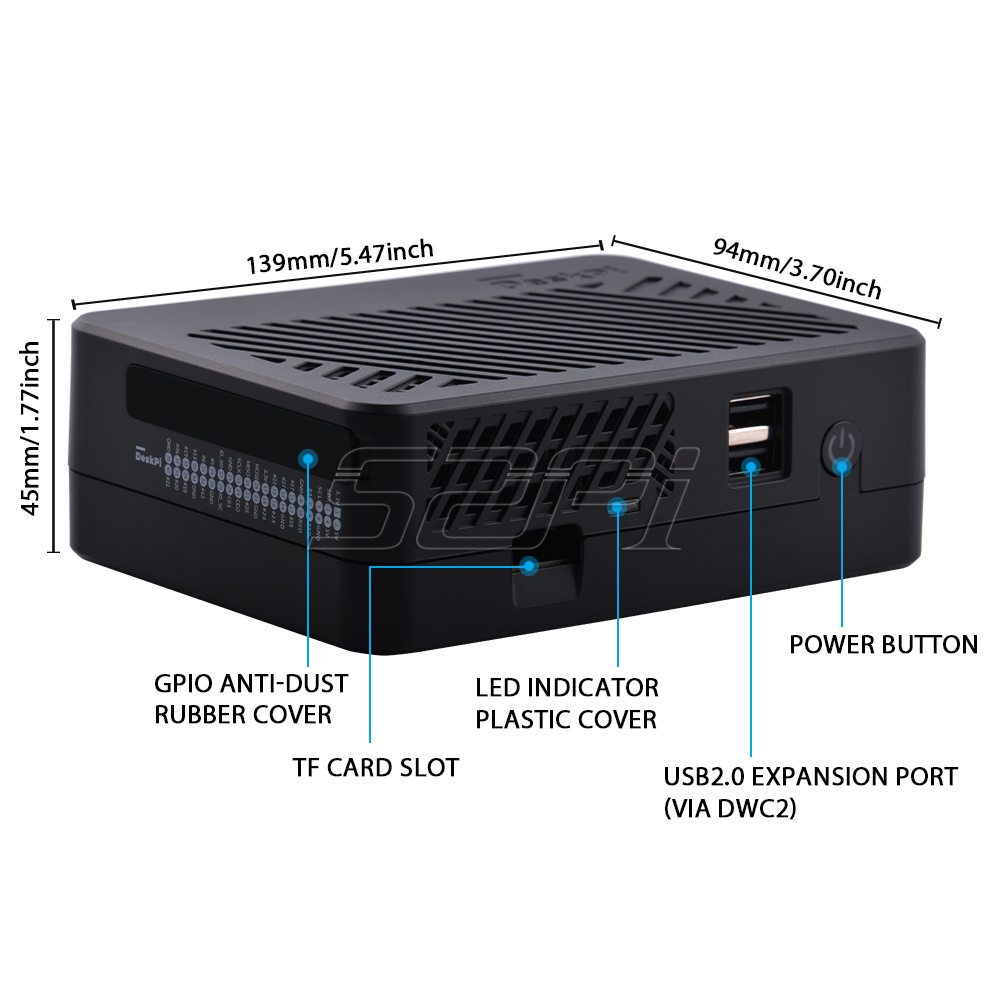 Caja NAS DeskPi Lite de 52Pi c - Argon One V3 M.2 Nvme Case reseña y precio