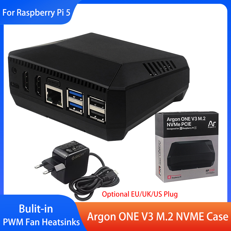 Carcasa Argon ONE V3 M.2 NVME, - Argon One V3 M.2 Nvme Case reseña y precio